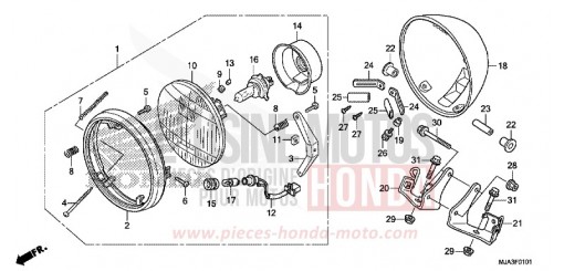 CYLINDER HEAD COVER VT750C2SD de 2013